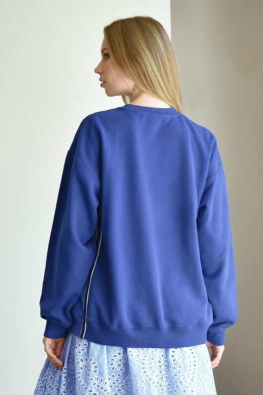 Cooper - Take Note Sweater - Cobalt - Image 3