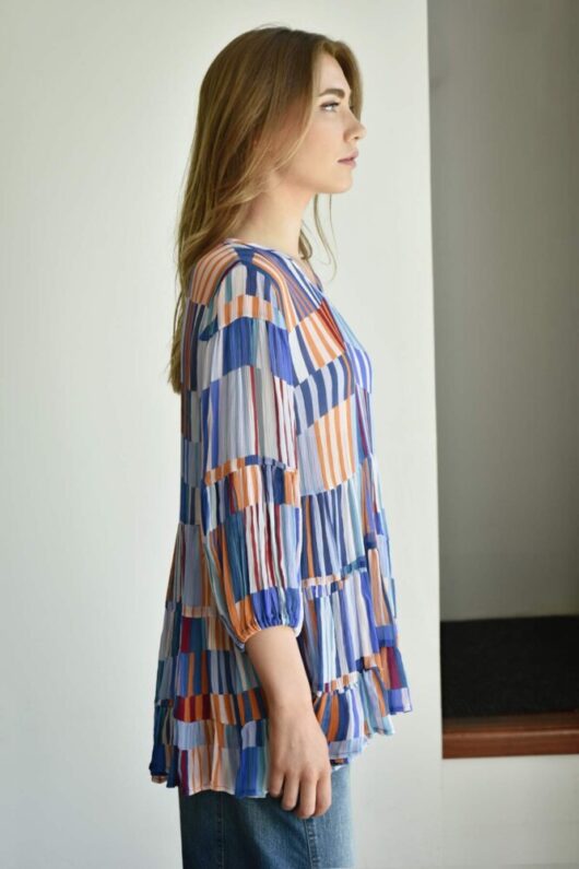 Cooper - Sleeve Easy Top - Blue - Image 2