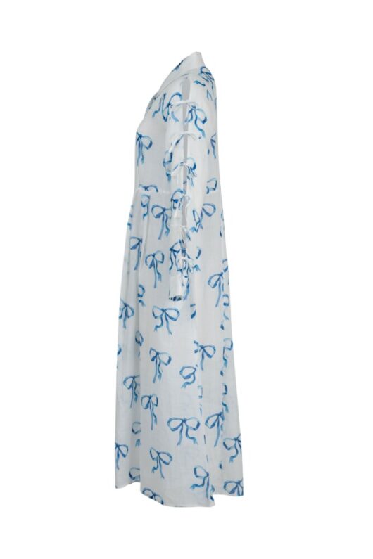 Coop - Here We Bow Again Dress - Blue and White - Image 6