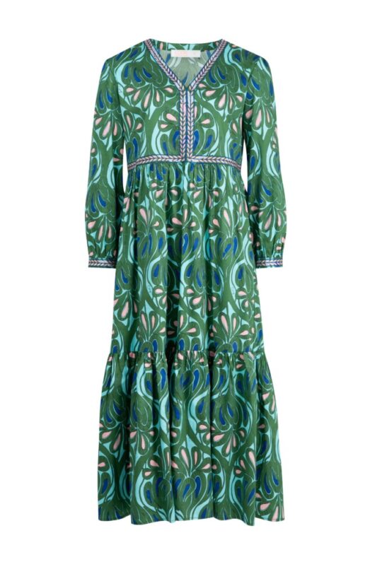 Coop - Tier She Goes Dress - Blue/Green - Image 5