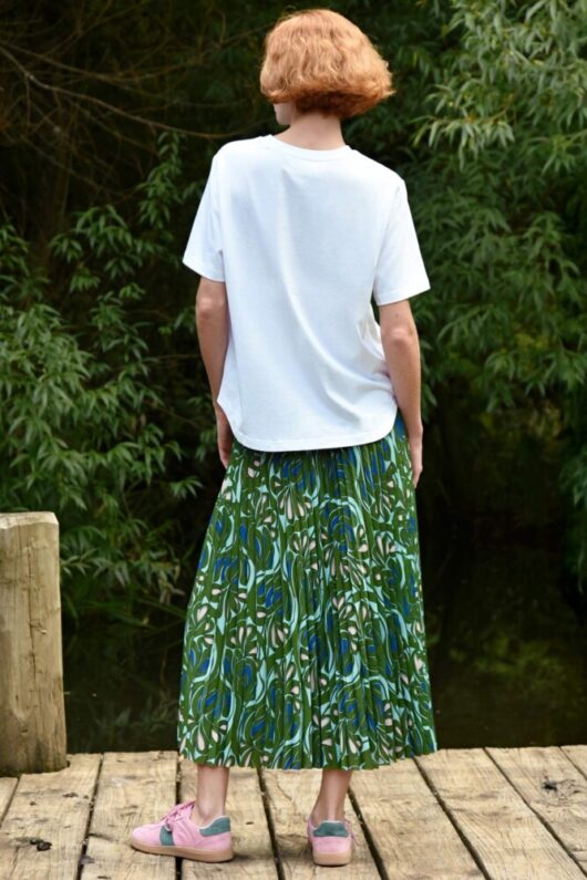 Coop - Skipped a Pleat Skirt - Blue/Green - Image 4