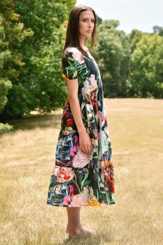 Curate - Dreaming of Spring Dress - Black Floral - Image 2