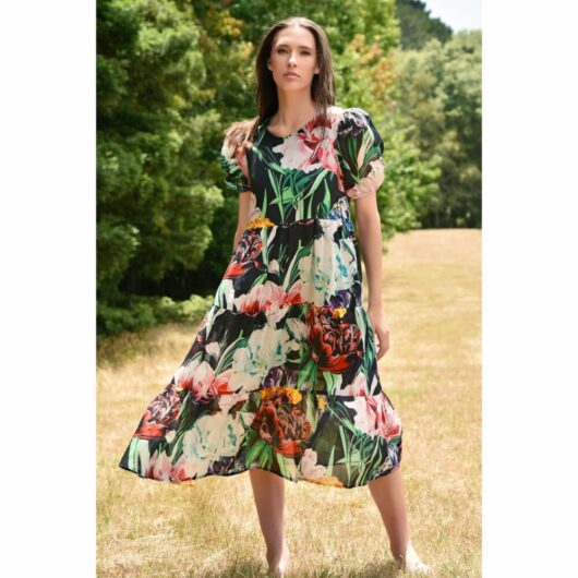 Curate - Dreaming of Spring Dress - Black Floral