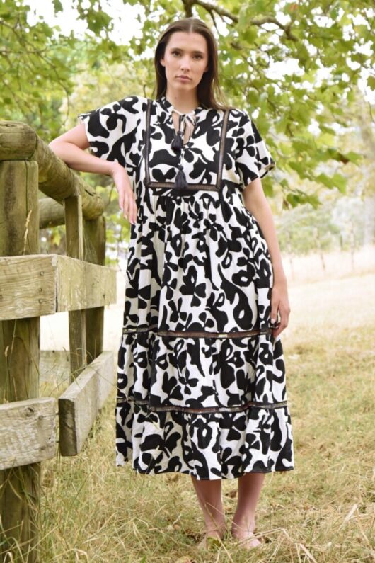 Curate - To The Max Dress - Black/White - Image 2