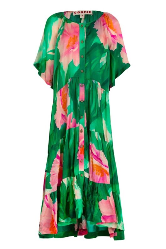 Cooper - Into The Groove Dress - Green Floral - Image 4