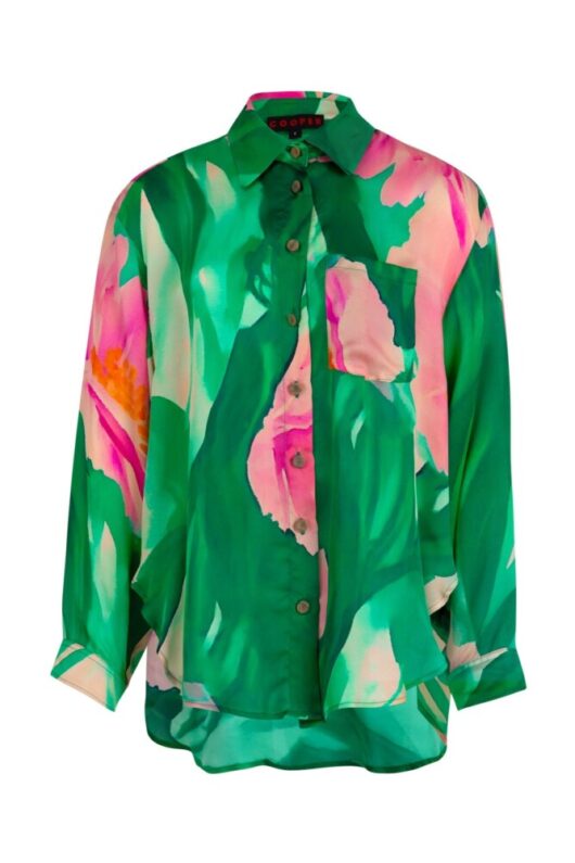 Cooper - Just Casually Shirt - Green Floral - Image 5
