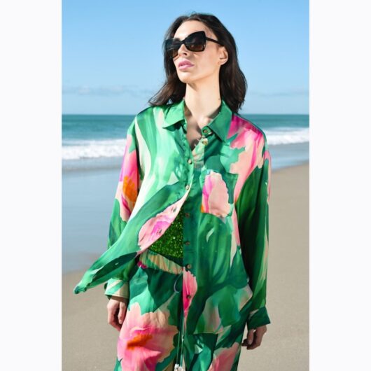 Cooper - Just Casually Shirt - Green Floral