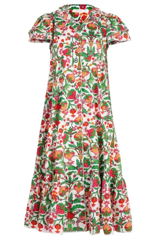 Coop - A Little Flair Dress - Berry Print - Image 5