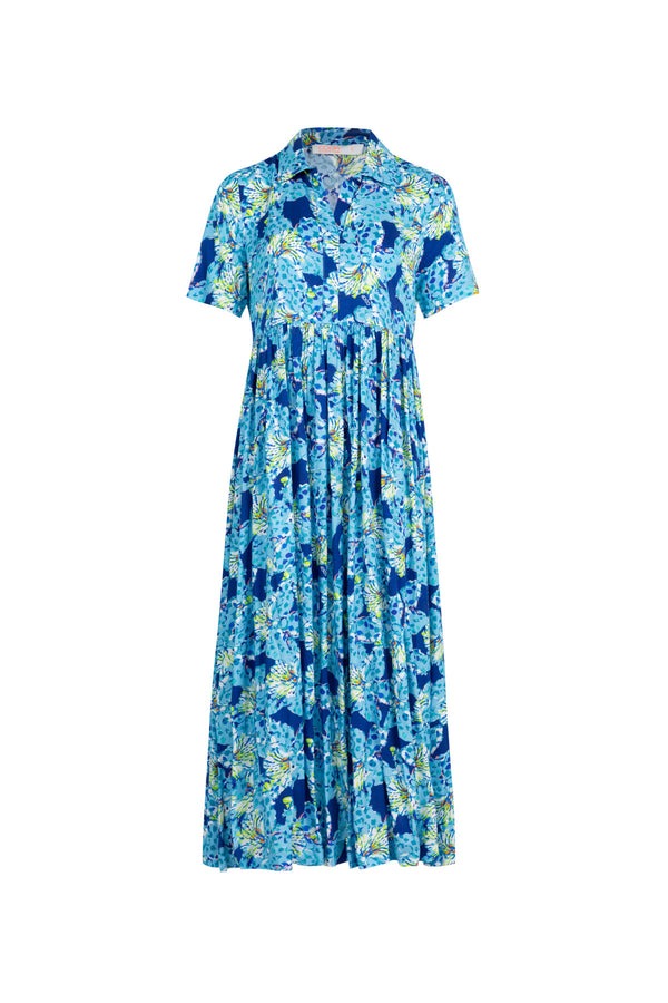Coop - Pretty in Print Dress - Blue - Image 4