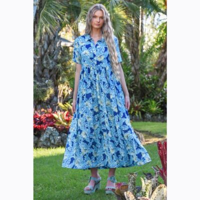 Coop - Pretty in Print Dress - Blue