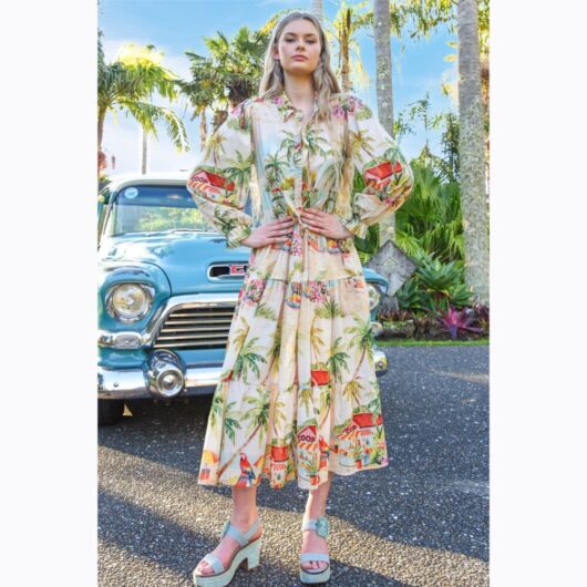 Coop - Picot-A-Boo Dress - Palm Beach