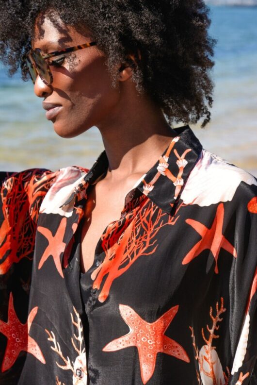 Curate - Behind Her Back Shirt - Black Shells - Image 4