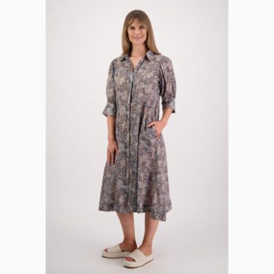 Briarwood - Christine Denim Daisy Ramie Shirt Dress