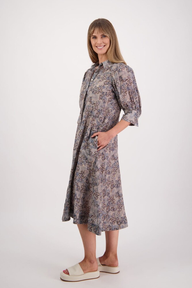 Briarwood - Christine Denim Daisy Ramie Shirt Dress - Image 2
