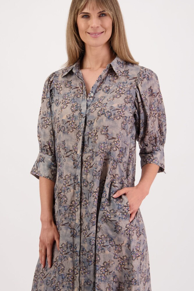 Briarwood - Christine Denim Daisy Ramie Shirt Dress - Image 4