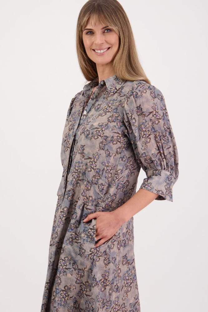 Briarwood - Christine Denim Daisy Ramie Shirt Dress - Image 5