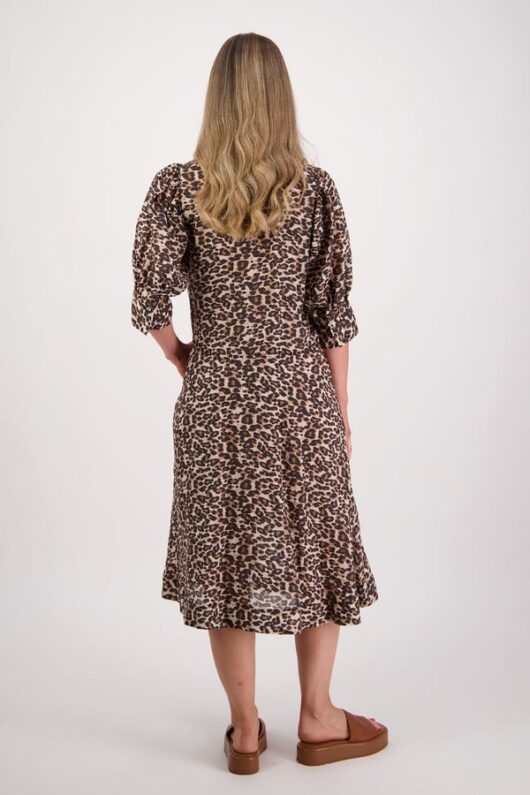 Briarwood - Christine Leopard Ramie Shirt Dress - Image 3