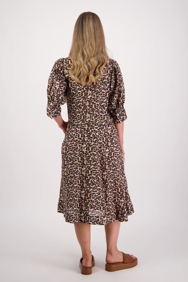 Briarwood - Christine Leopard Ramie Shirt Dress - Image 3