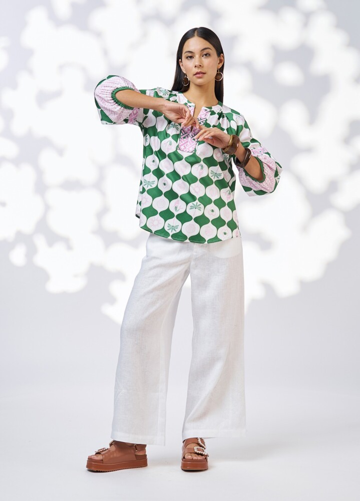 Loobie's Story - Kya Blouse - Palm Green - Image 2