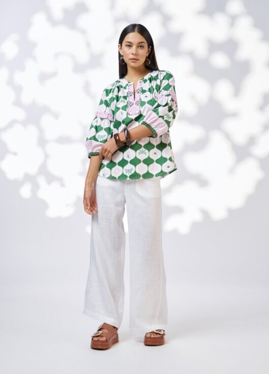 Loobie's Story - Kya Blouse - Palm Green - Image 3