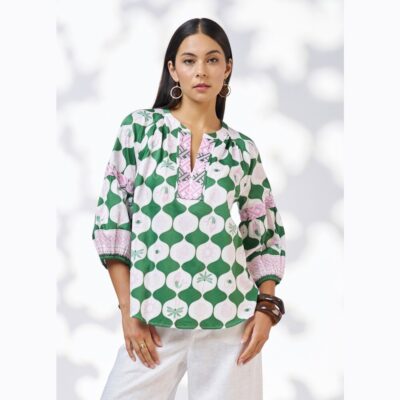 Loobie's Story - Kya Blouse - Palm Green