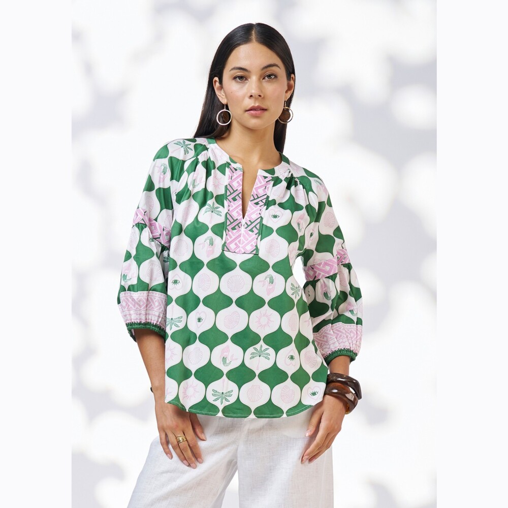 Loobie's Story - Kya Blouse - Palm Green