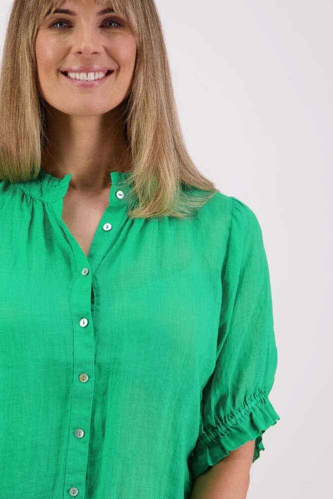 Briarwood - Pearly Apple Ramie Shirt - Image 3