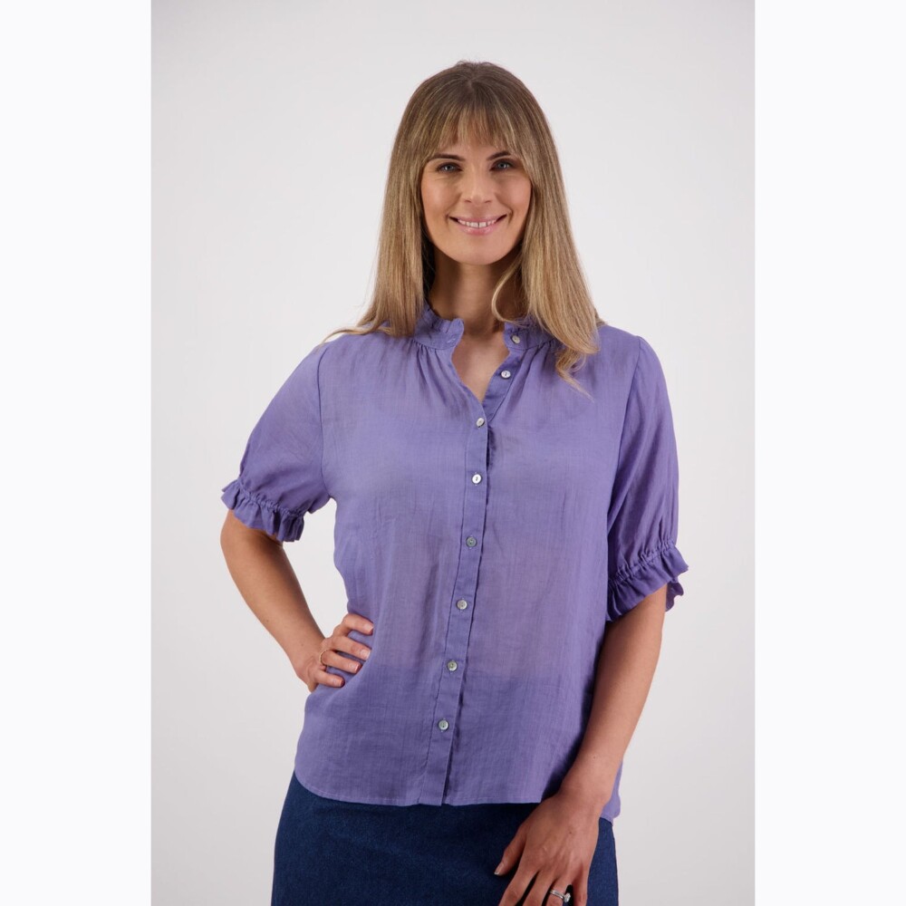 Briarwood - Pearly Lavender Ramie Shirt