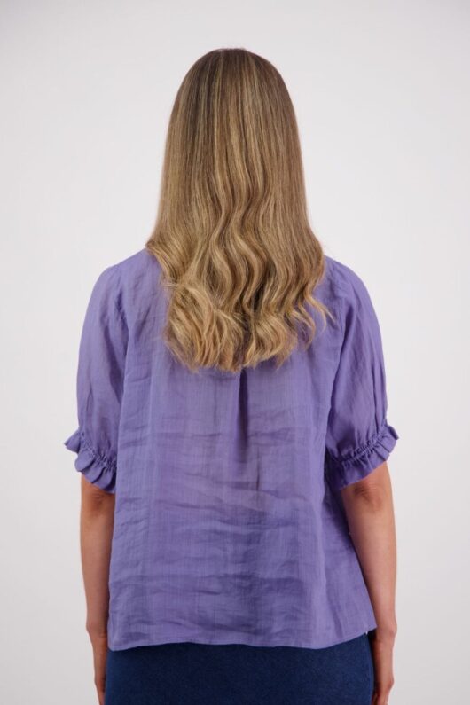 Briarwood - Pearly Lavender Ramie Shirt - Image 3