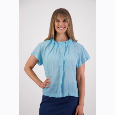 Briarwood - Pia Aqua Ramie Top