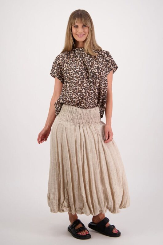Briarwood - Pia Leopard Ramie Top - Image 3