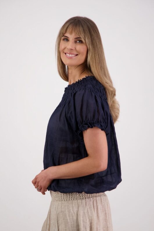 Brairwood - Sally Ink Ramie Top - Image 2