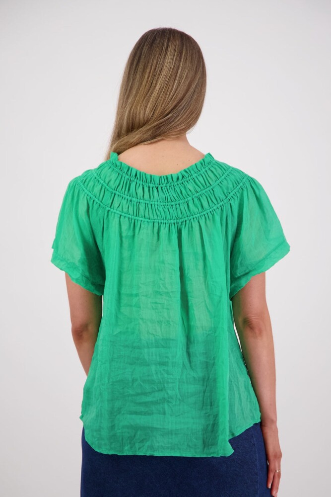 Briarwood - Sally Apple Ramie Top - Image 3