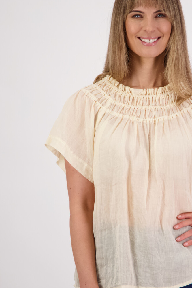 Briarwood - Sally Cream Ramie Top - Image 4