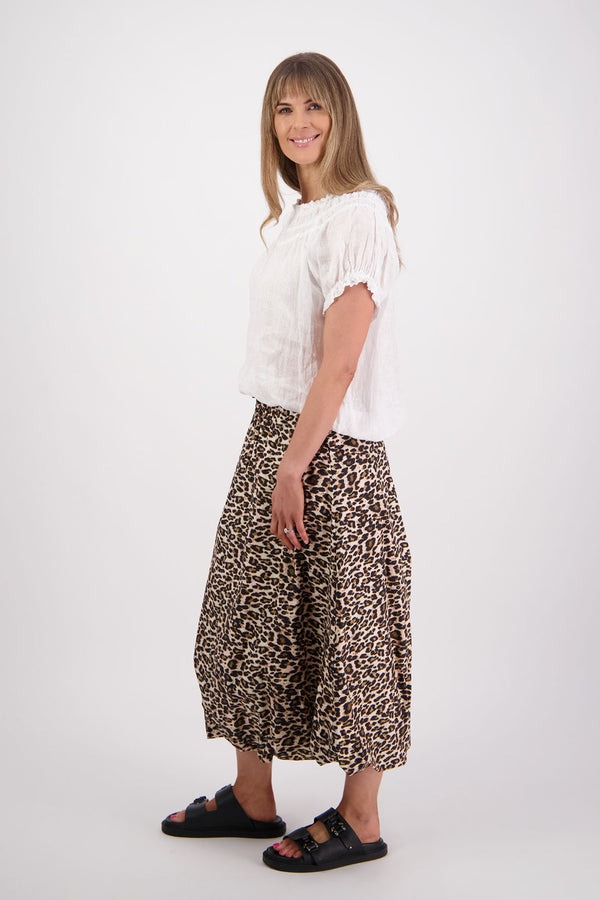Briarwood - Sammy Leopard Cotton Poplin Skirt - Image 5