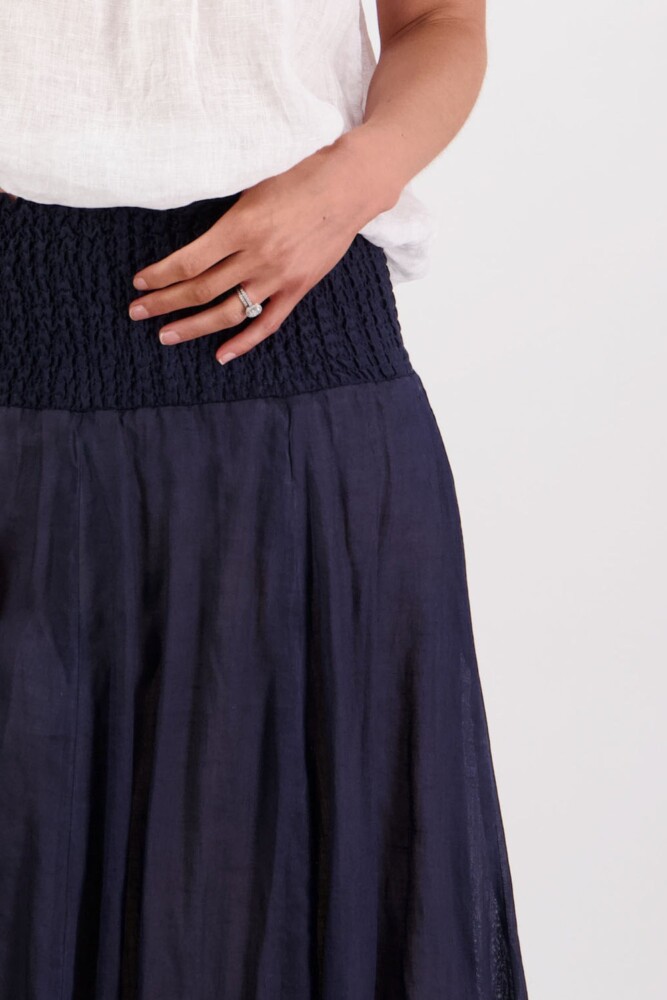 Briarwood - Sarah Ink Ramie Skirt - Image 6