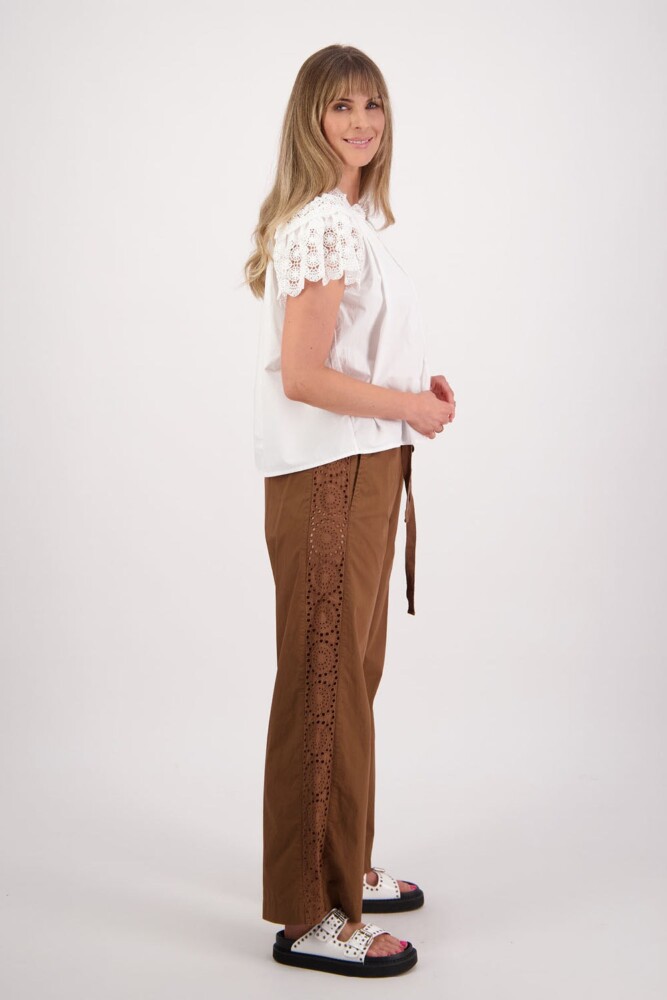 Briarwood - Sunshine Tan Cotton Poplin Pant - Image 6