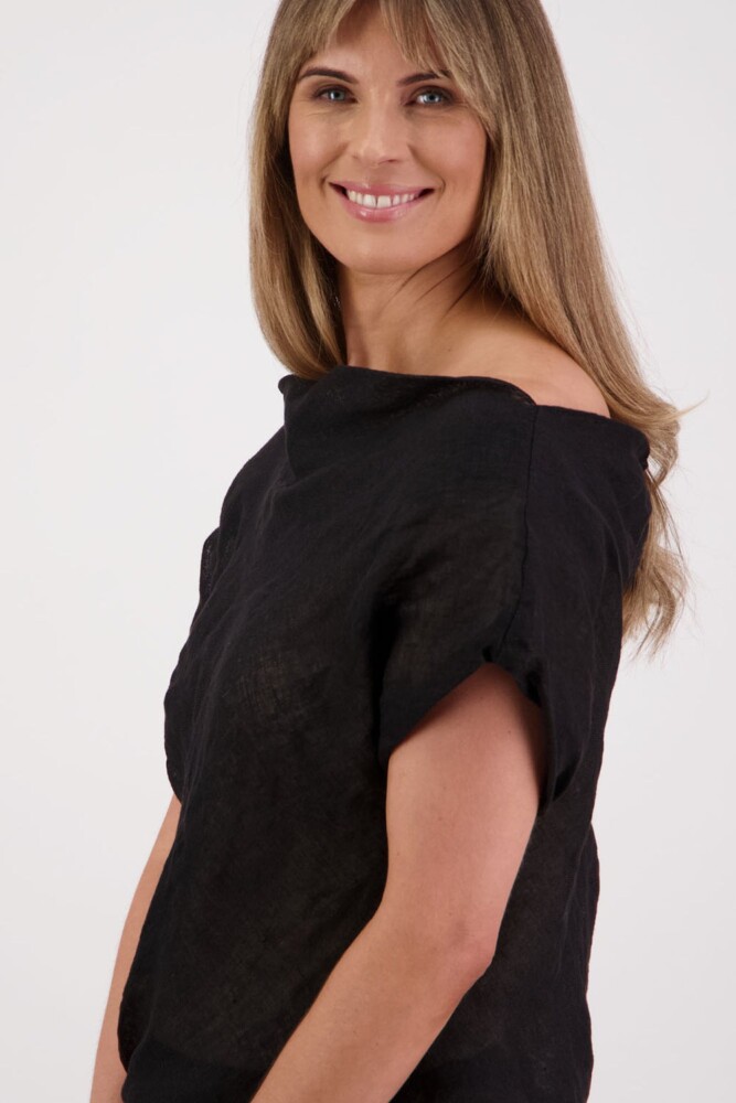 Briarwood - Shelby Black Linen Top - Image 5