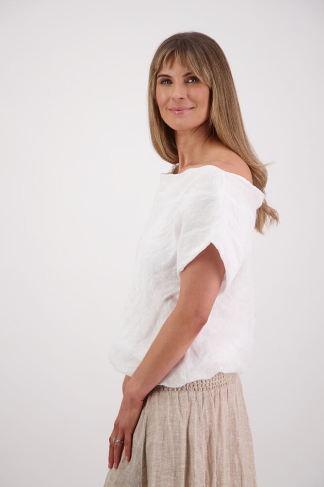 Briarwood - Shelby White Linen Top - Image 2