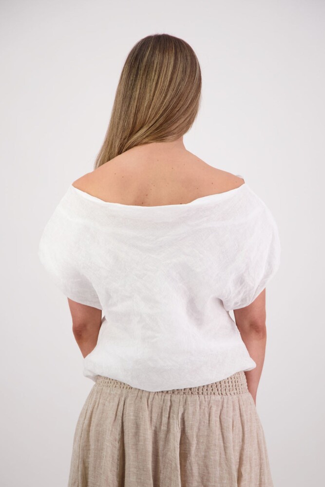 Briarwood - Shelby White Linen Top - Image 6