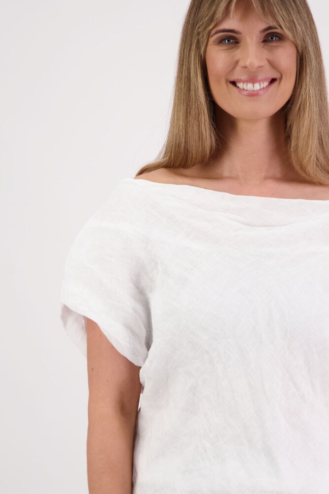 Briarwood - Shelby White Linen Top - Image 4