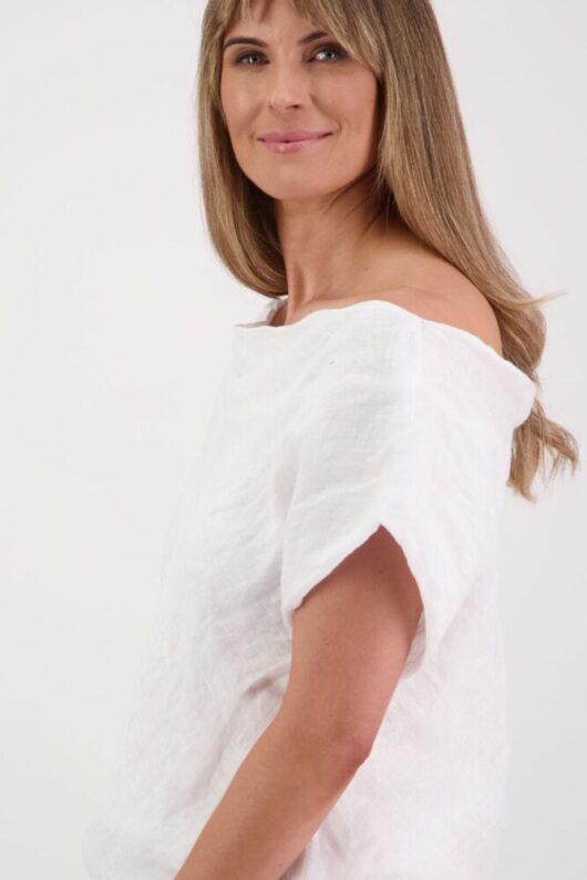 Briarwood - Shelby White Linen Top - Image 5