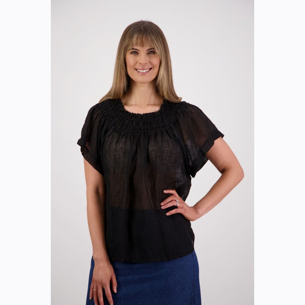 Briarwood - Shelley Black Line Top