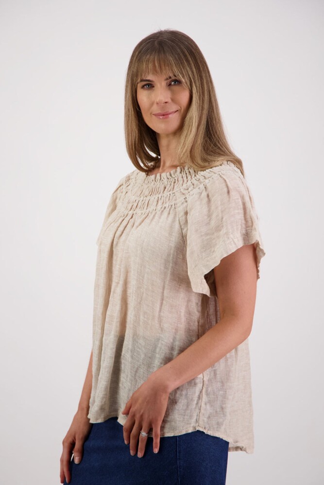 Briarwood - Shelley Natural Linen Top - Image 2
