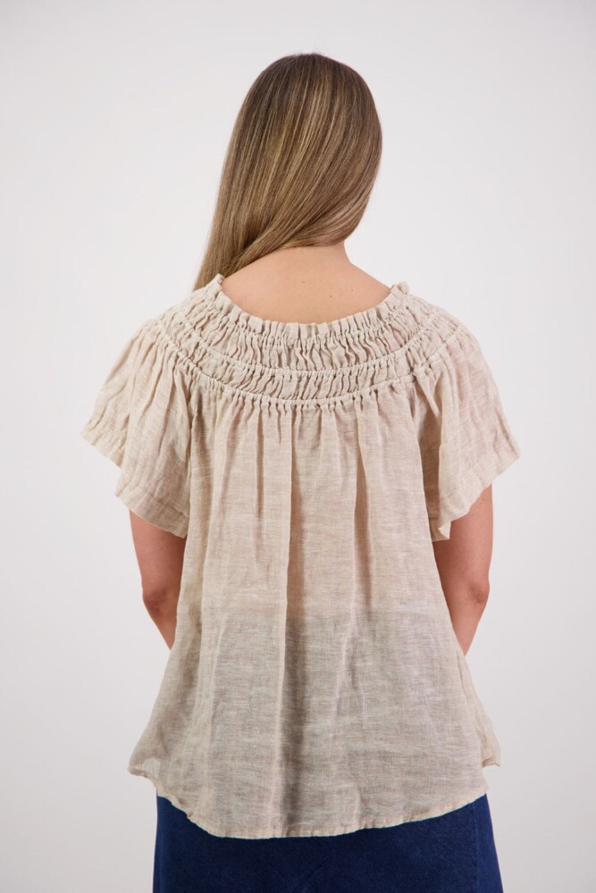 Briarwood - Shelley Natural Linen Top - Image 3