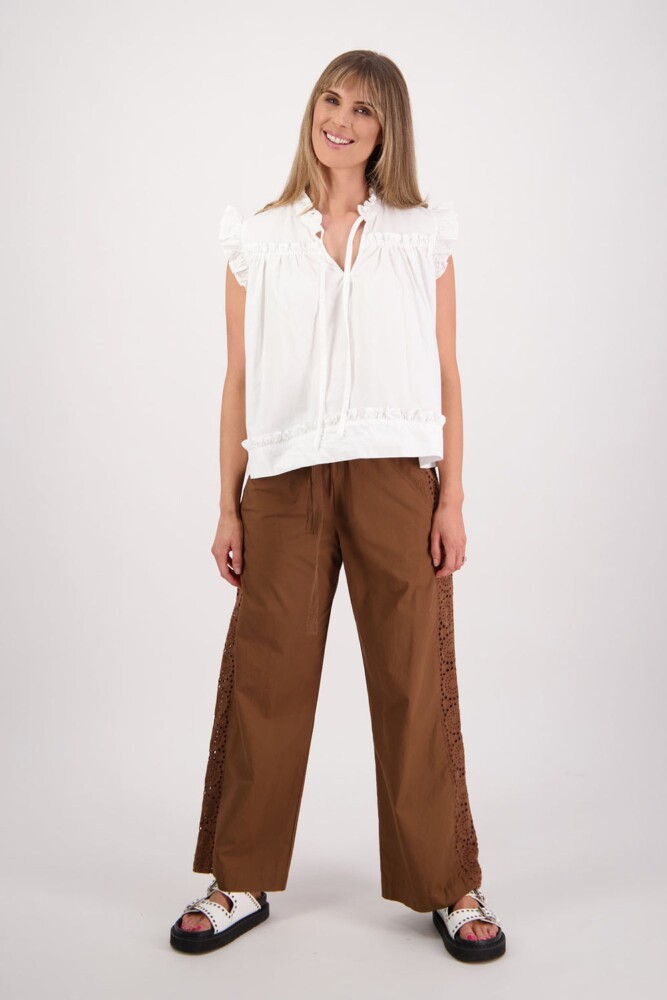 Briarwood - Sunshine Tan Cotton Poplin Pant - Image 7