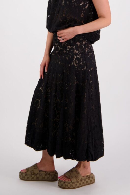 Briarwood - Sparkle Black Lace Skirt - Image 2