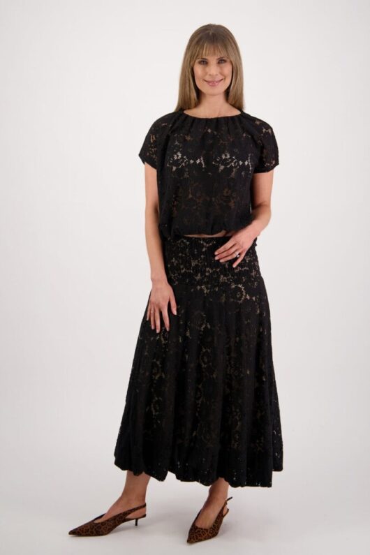 Briarwood - Sparkle Black Lace Skirt - Image 3