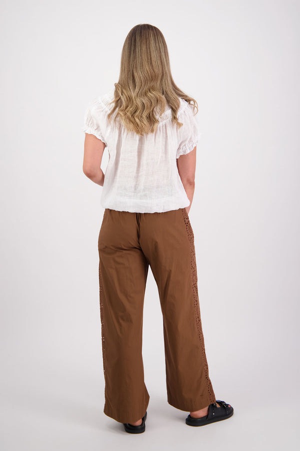 Briarwood - Sunshine Tan Cotton Poplin Pant - Image 8