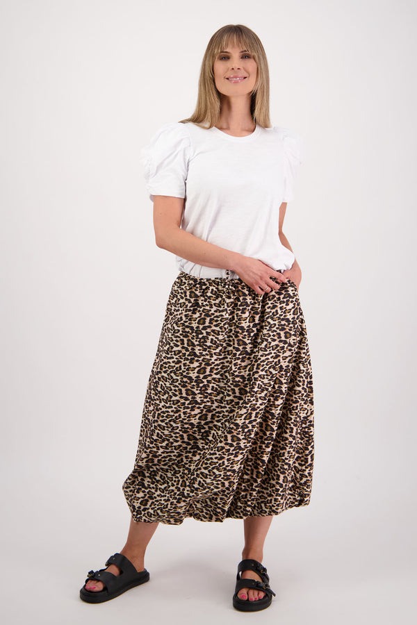 Briarwood - Sammy Leopard Cotton Poplin Skirt - Image 3